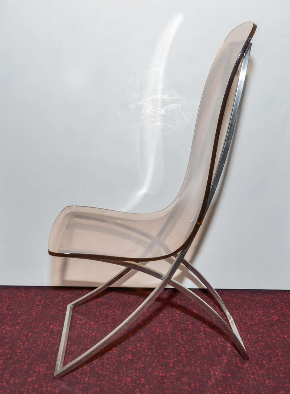 Twelve 1972 Chairs by Edmond Vernassa For Sale 1
