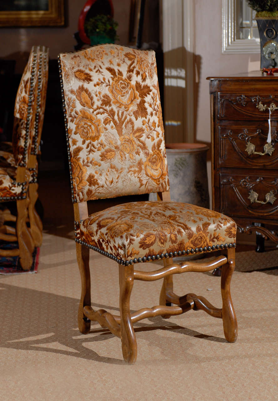 Set of 8 Country French Dining Chairs In Excellent Condition In Chamblee, GA