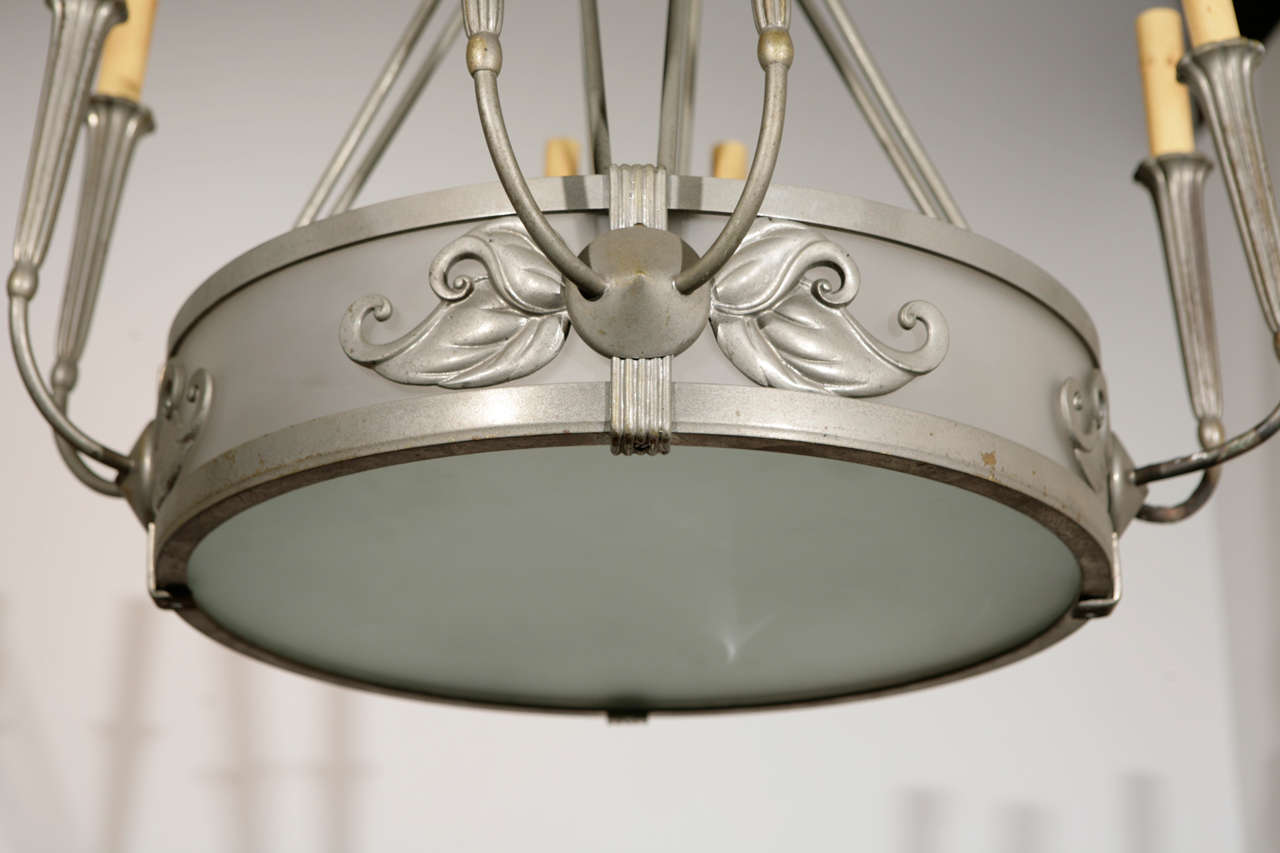 French Deco Chandelier For Sale 3