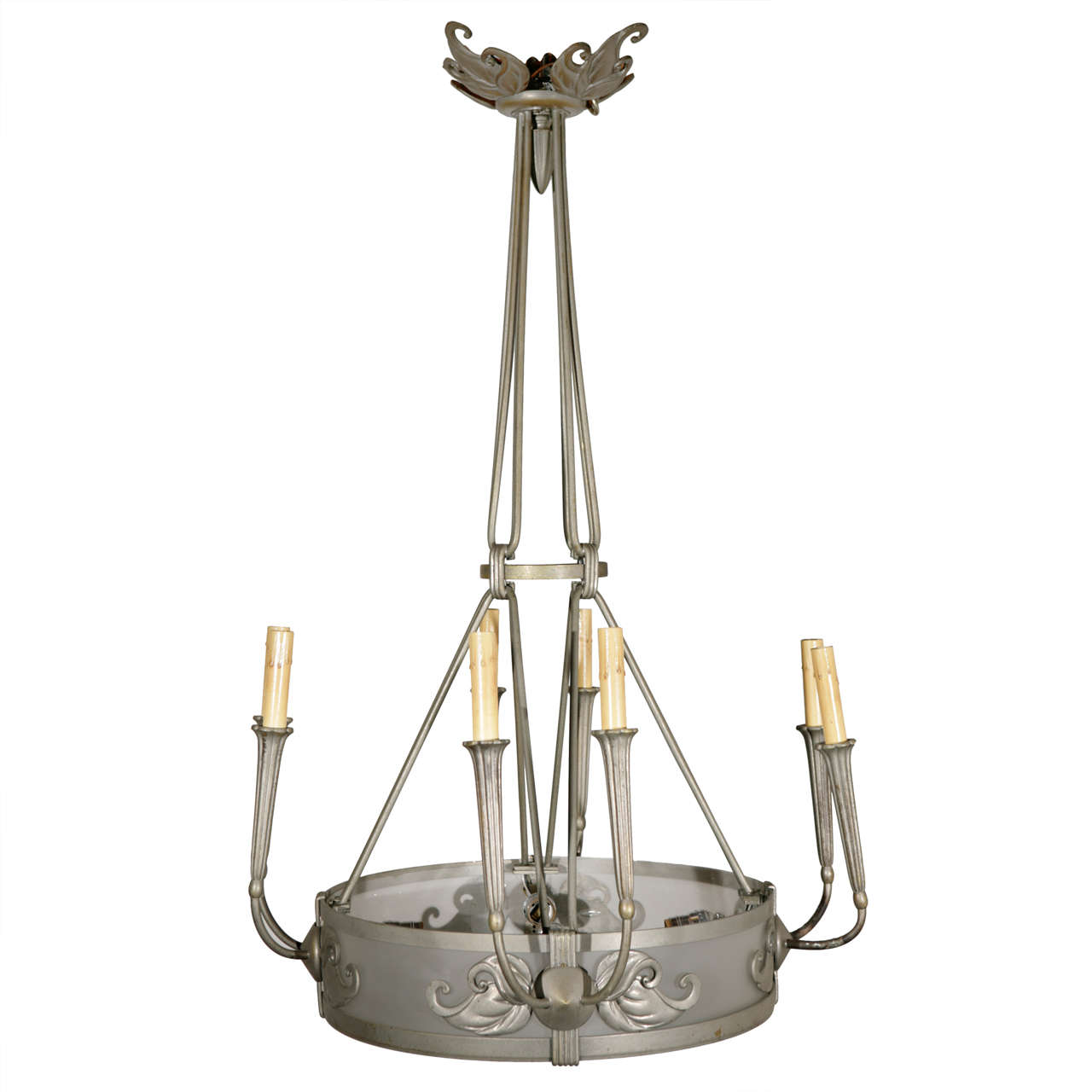 French Deco Chandelier For Sale