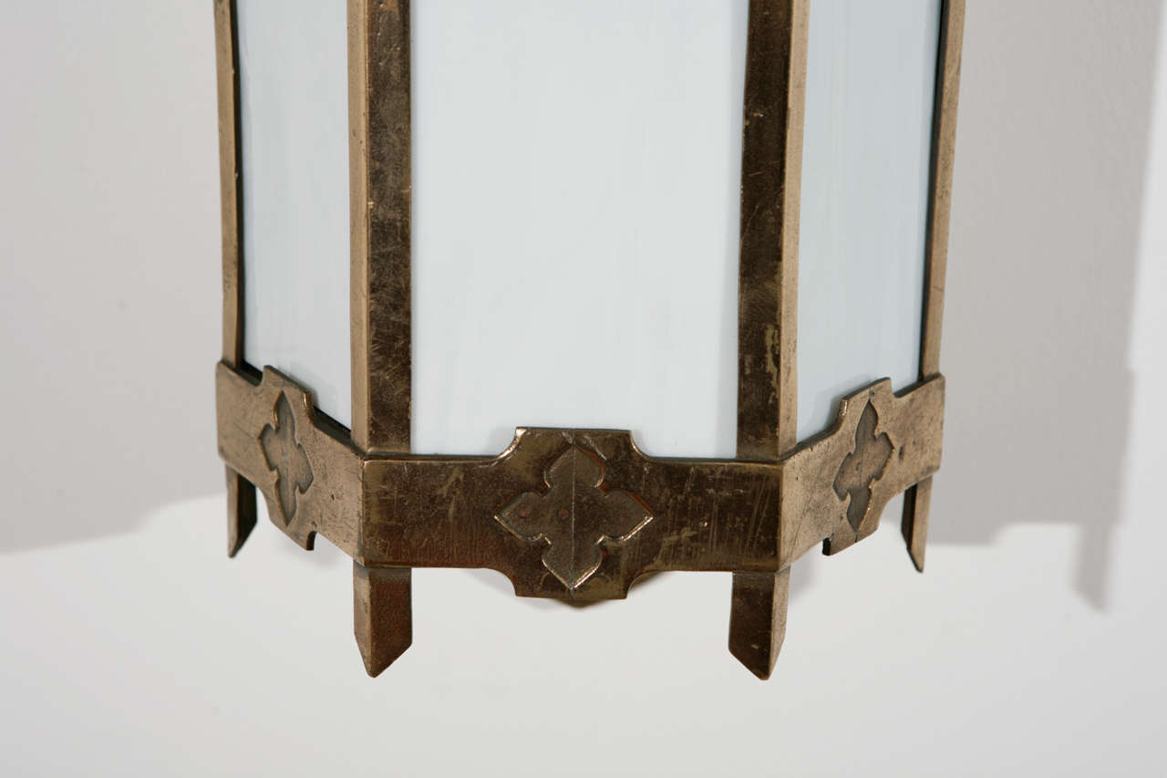 Pair Of Exterior Cast Bronze Sconces In Excellent Condition In Los Angeles, CA