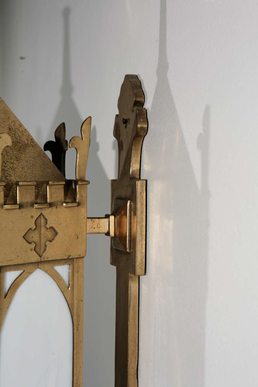 Pair Of Exterior Cast Bronze Sconces 1