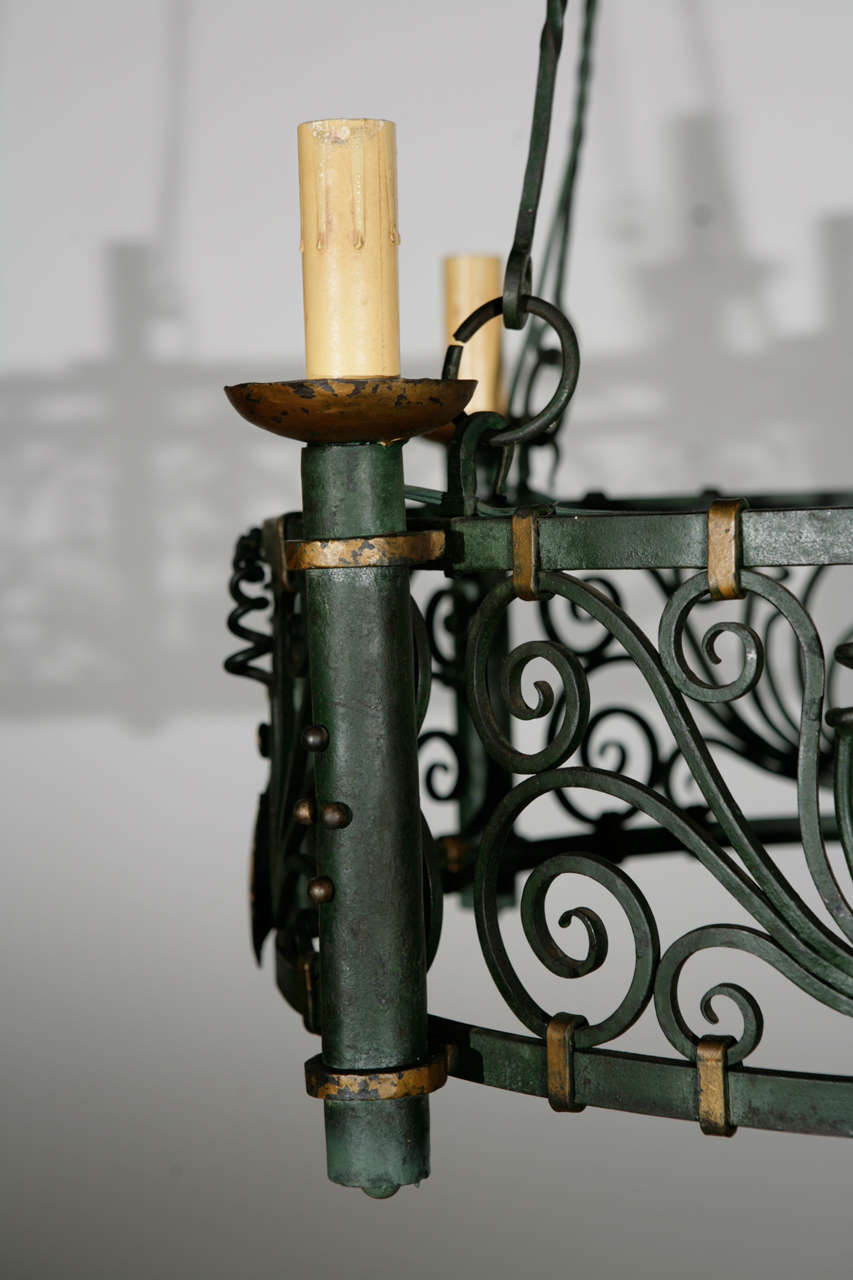20th Century French Iron Fixture For Sale