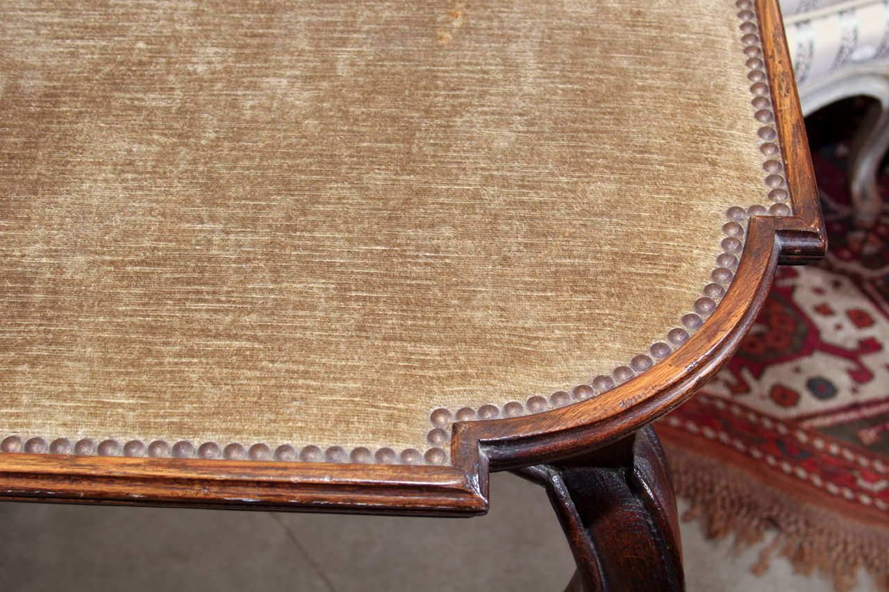 Table With Upholstered Top In Good Condition For Sale In Seattle, WA