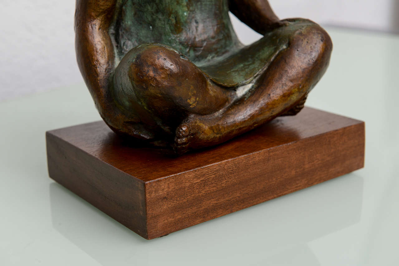 Bronze Seated Woman 1973 by Felipe Castaneda 2