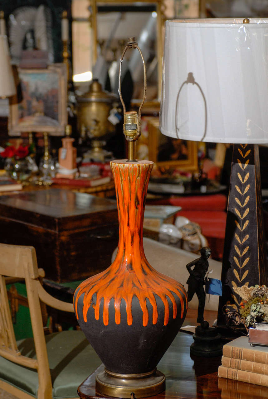 Ceramic Mid Century Modern Lamp