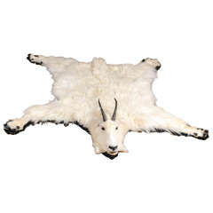 Tapis de taxidermie de chèvre White Mountain