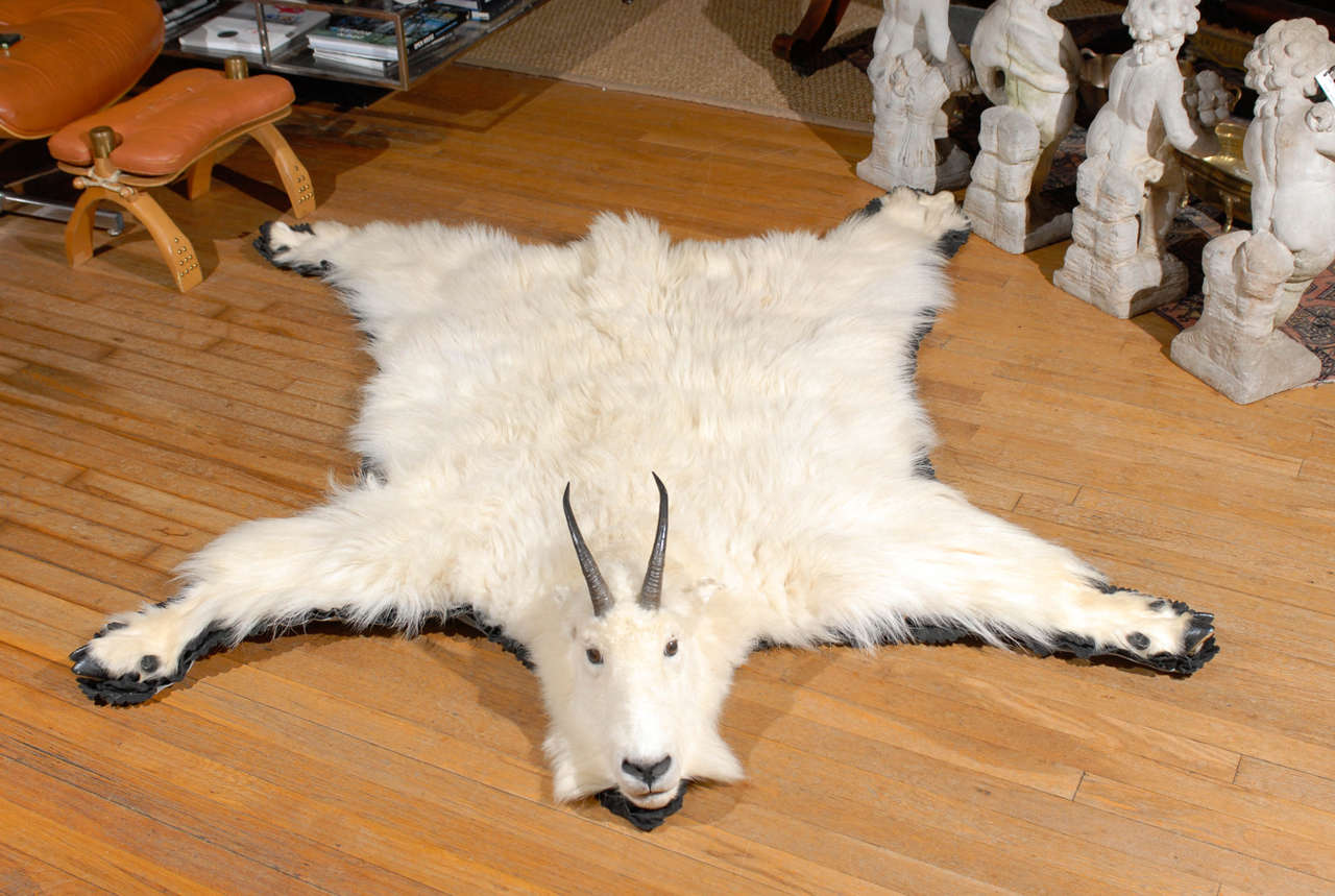 mountain goat rug