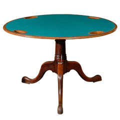 Queen Anne Mahogany Games Table