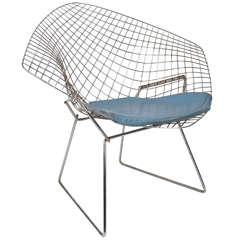 Harry Bertoia Chrome Diamond Chair 1950