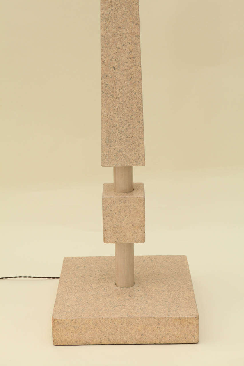 American Cork Veneer Floor Lamp by William Haines