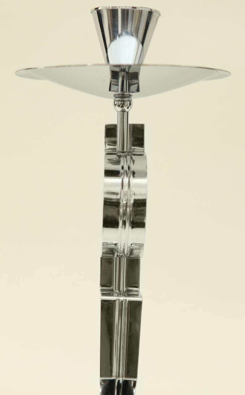 Bakelite Art Deco Candlestick by Fritz August Breuhaus de Groot for WMF