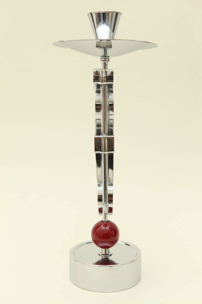 Art Deco Candlestick by Fritz August Breuhaus de Groot for WMF 2