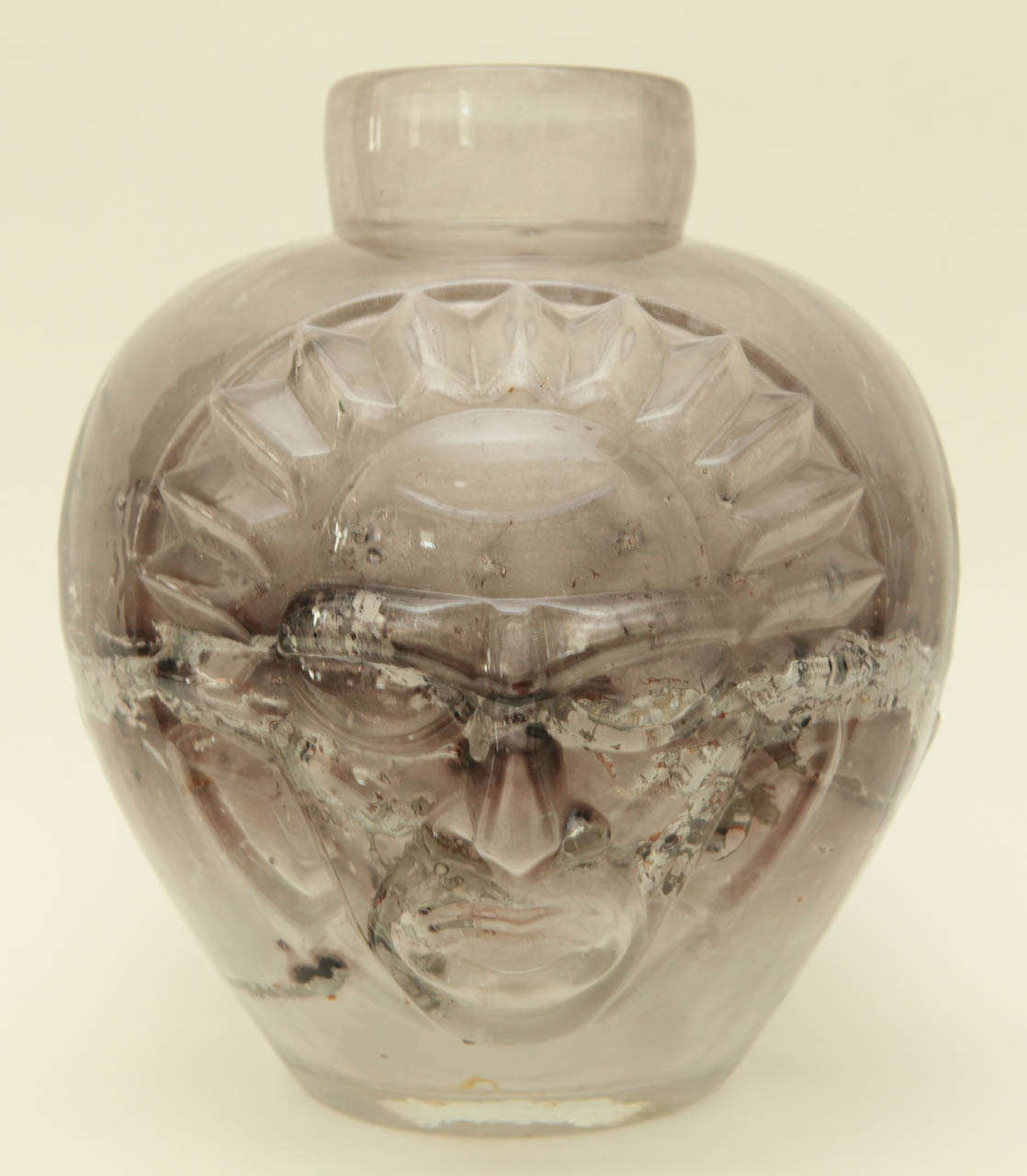 Early 20th Century Unique Art Deco Vase Attributed to Muller