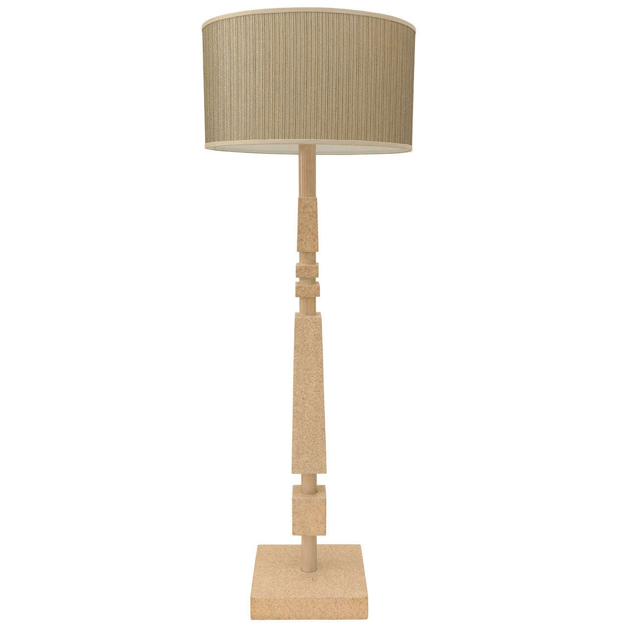 Cork Veneer Floor Lamp by William Haines For Sale at 1stdibs