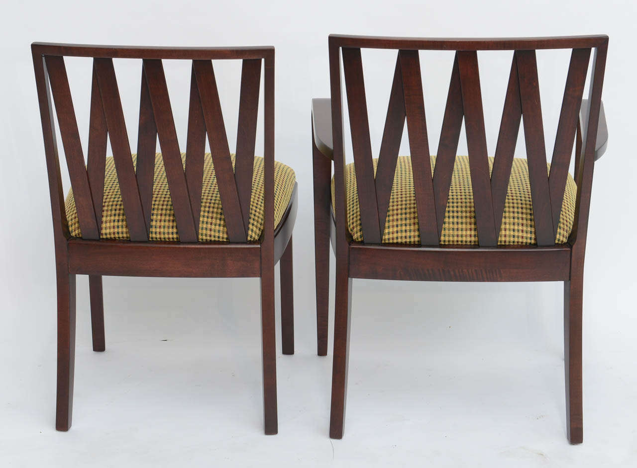 Mid-Century Modern Classic 1940s Paul Frankl Dining Chairs for Johnson Furniture