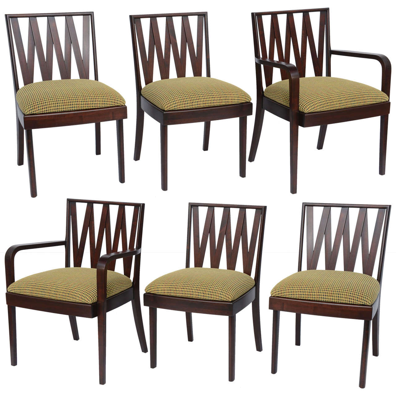 Classic 1940s Paul Frankl Dining Chairs for Johnson Furniture