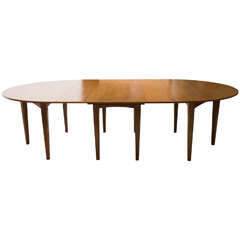 Large Extending Teak Dining Table by Heals of London