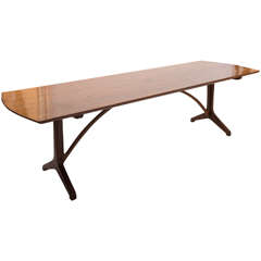 Superb Dining Table by Edward Barnsley in Black Bean Wood