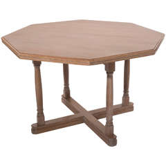 Salomon Hille Octagonal Limed Oak Table