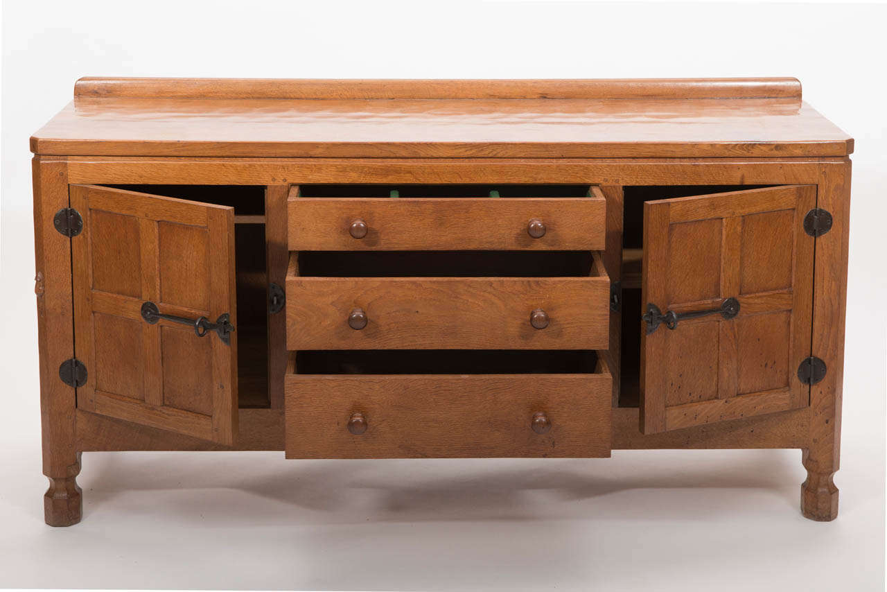 Robert Mouseman Thompson Oak Sideboard at 1stDibs mouseman sideboard