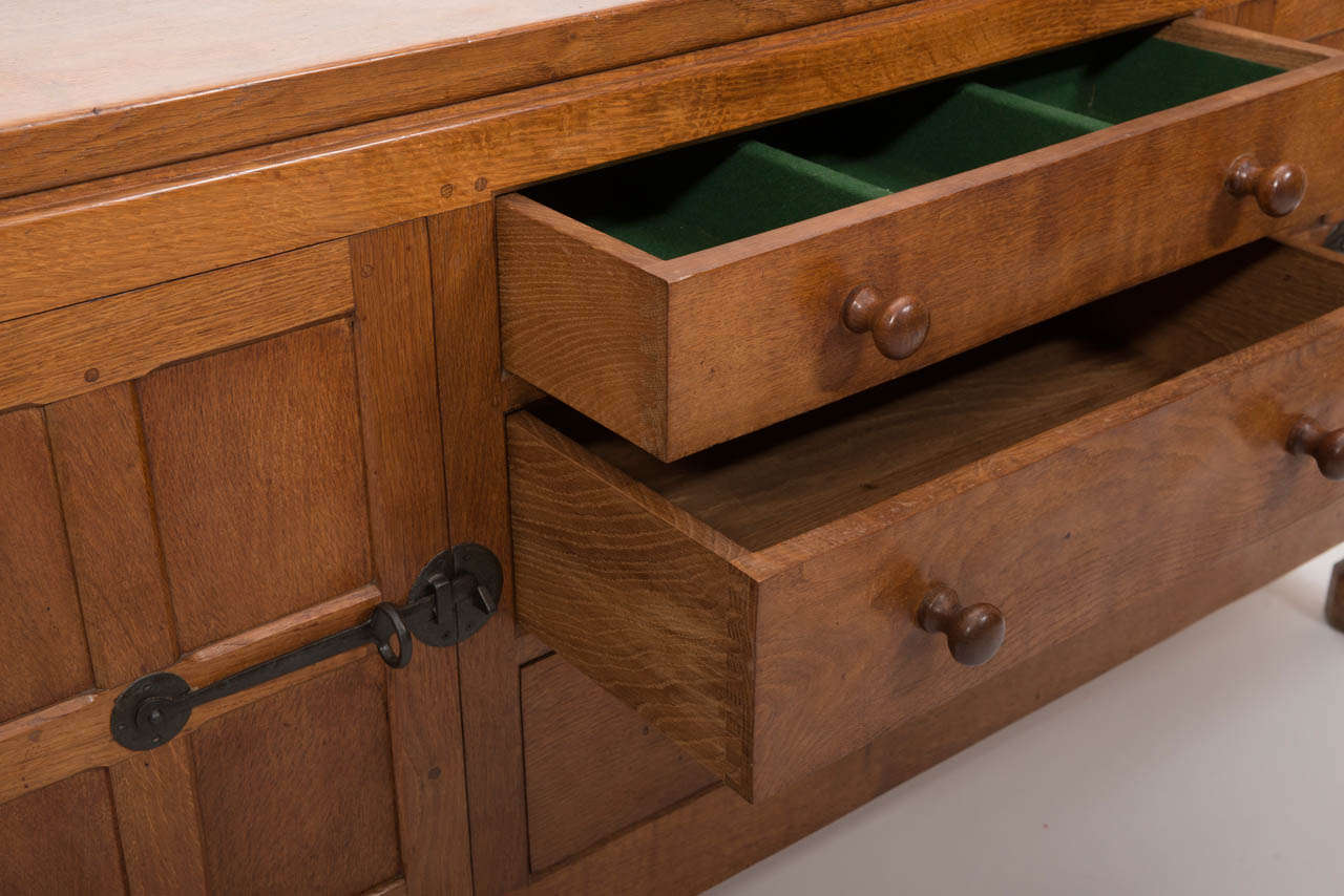Robert Mouseman Thompson Oak Sideboard at 1stDibs mouseman sideboard