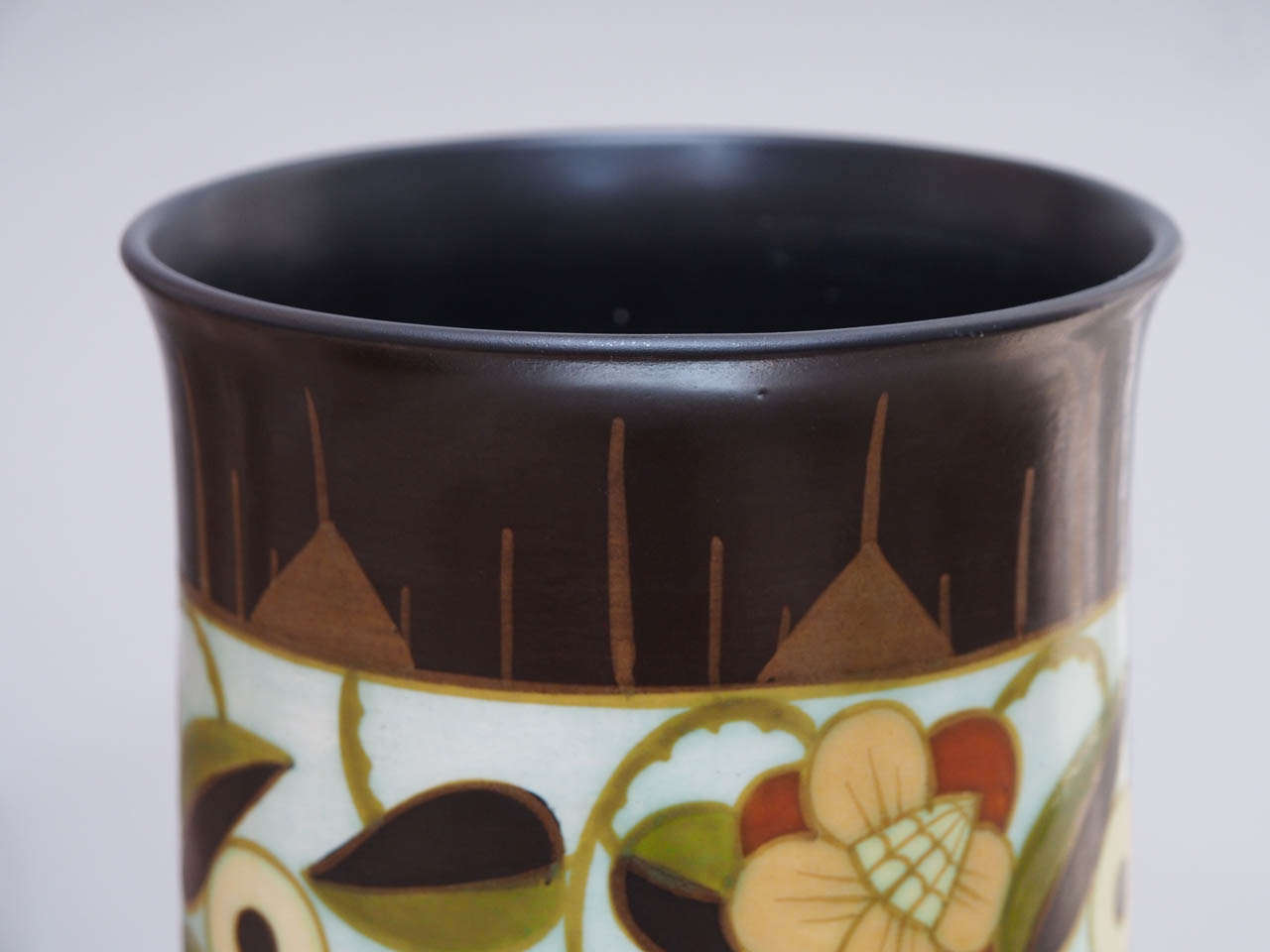 Belgian Art Deco Stoneware Vase by Charles Catteau, Boch Keramis For Sale
