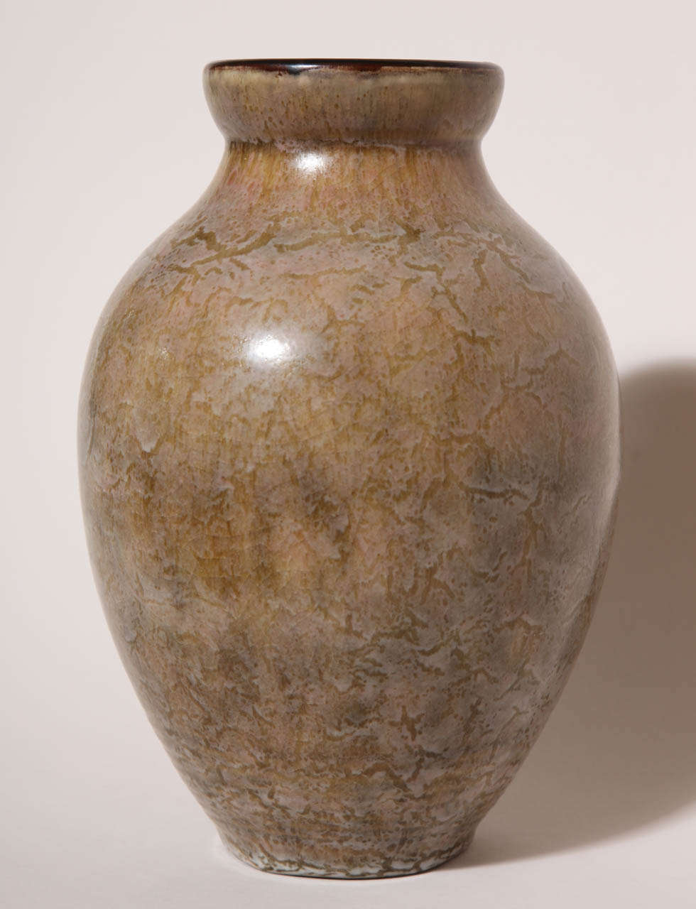 Emile Decoeur French Art Deco Stoneware Vase For Sale 3