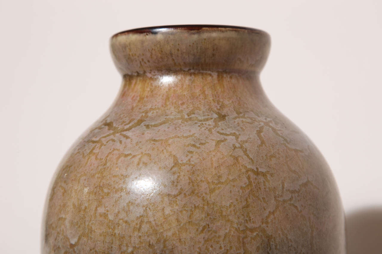 Emile Decoeur French Art Deco Stoneware Vase For Sale 5