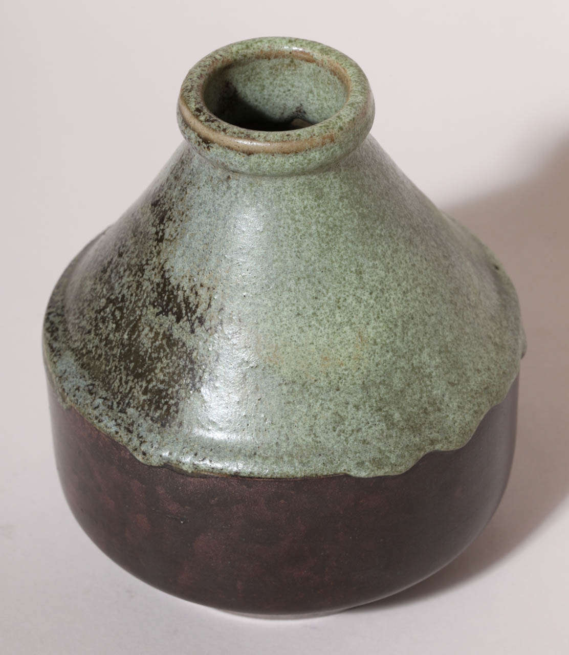 Französische Art-déco-Steinwarenvase von Henri Simmen im Angebot 3