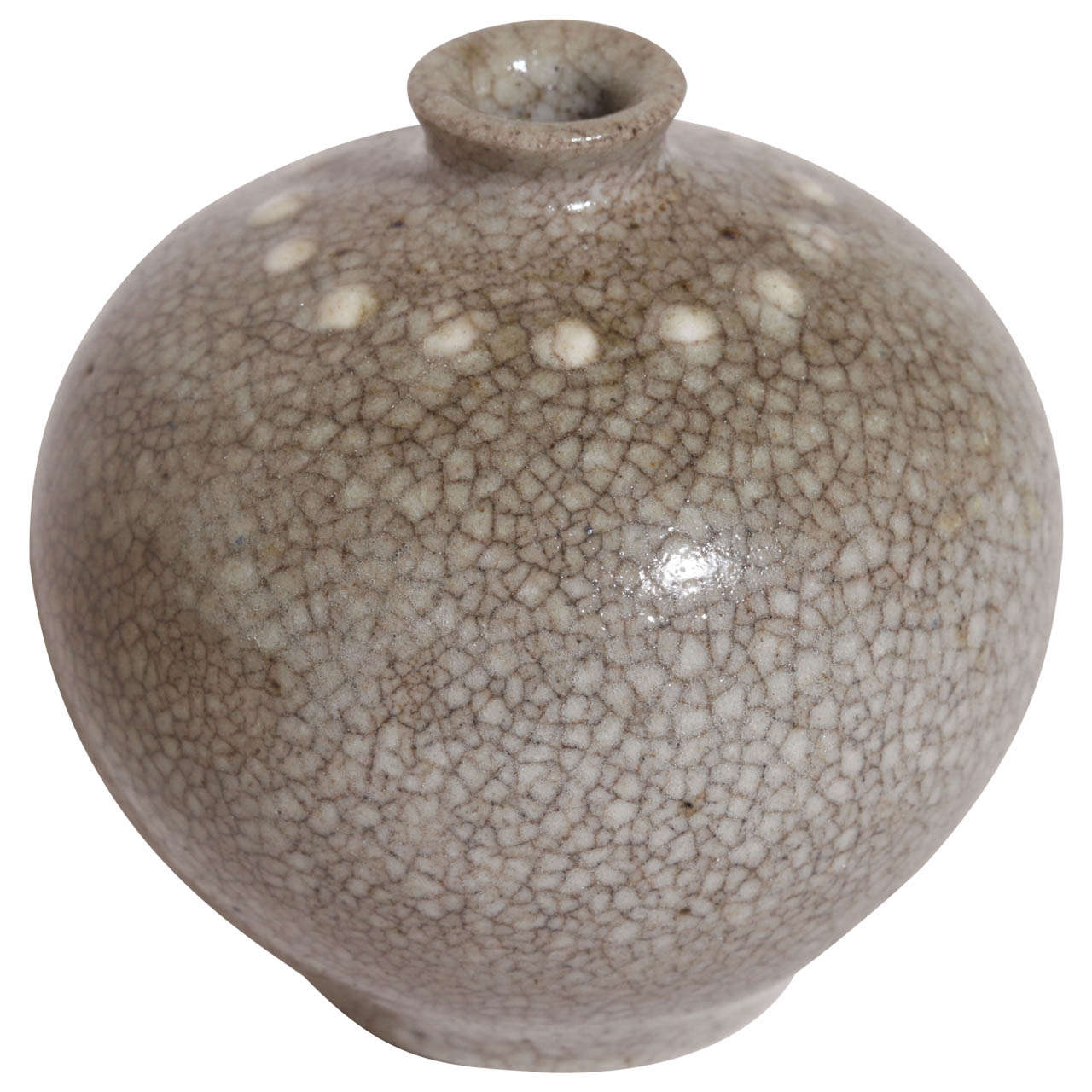 Henri Simmen French Art Deco Small  Stoneware Vase For Sale