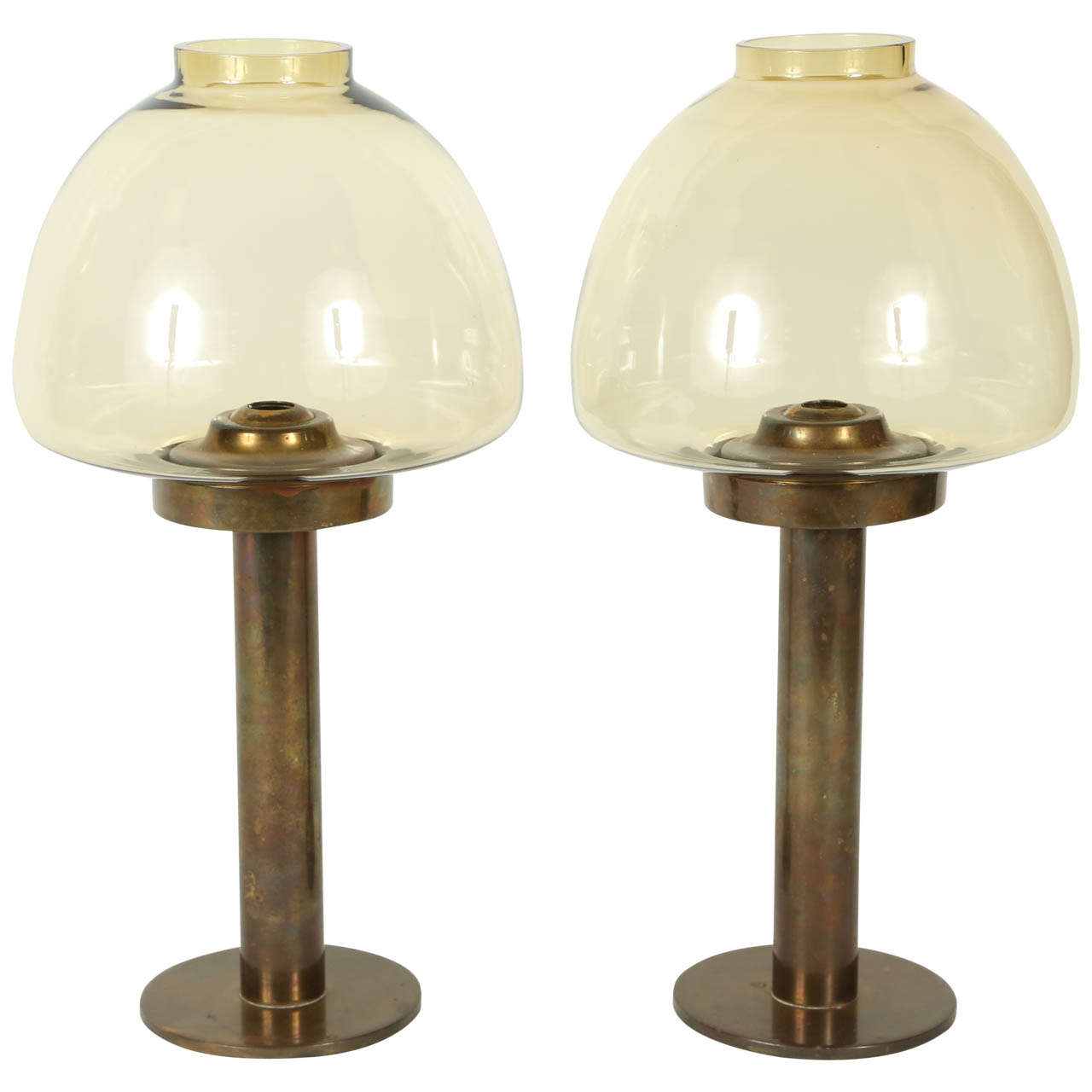 Rare Pair of "Hurricane" Candle Lanterns by Hans Agne Jakobsson For Sale
