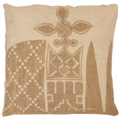 West African Tribal Textile Pillow