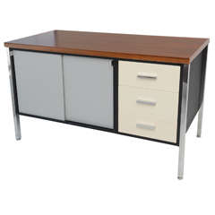 Mid Century  Modern Art Metal for Knoll Credenza Office Cabinet