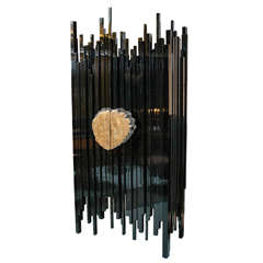 Ebonized Abstract Armoire by Hudson Furniture Company, NY