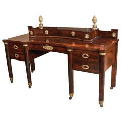 19th Century Mahogany Empire Writing Desk