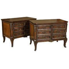 Pair of Louis XV Style Diminutive Nightstands or Commodes 10