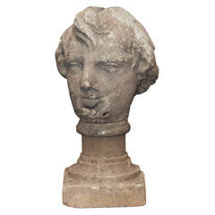 Bust of a Young Man on a Socle Base