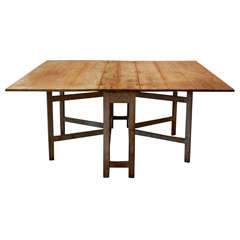Huge Primitive Slagbord Table, Late 18th C.