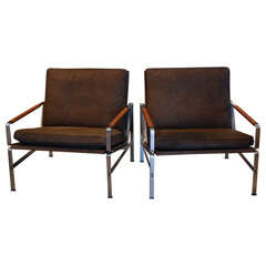 A Pair Of Fabricius & Kastholm Easy Chairs , Denmark 1963