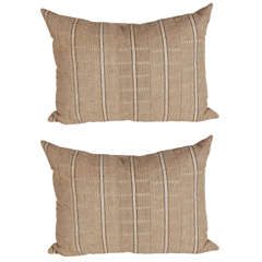 Vintage African Stripe Cloth Pillows