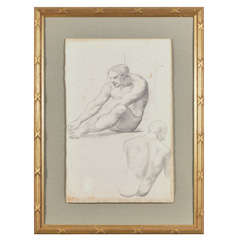 18th Century Male Study Drawing