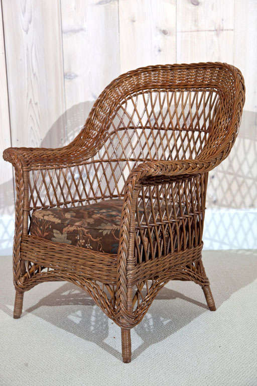 20th Century Antique Bar Harbor Wicker Set