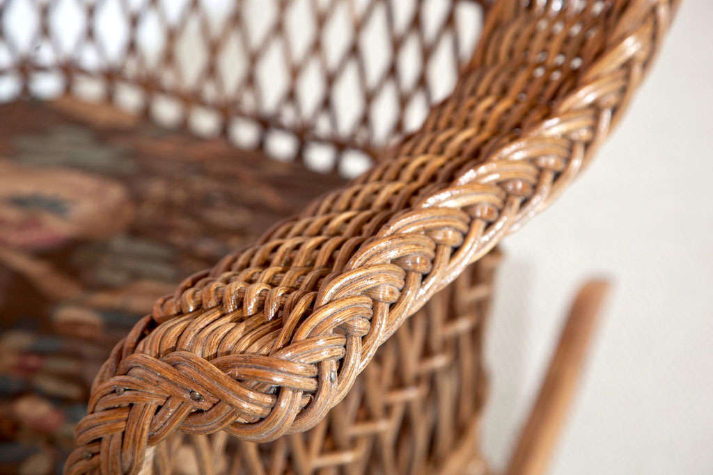 Antique Bar Harbor Wicker Set 4