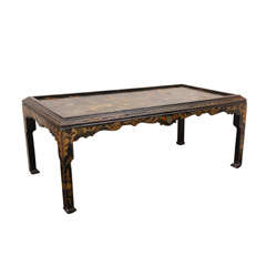 An Imposing Chinese Paint Decorated Center Table