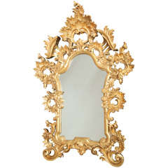 Mirror with Gilt Floral Frame