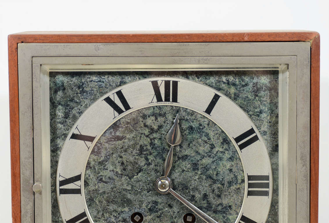 American Tiffany and Co Table Clock For Sale