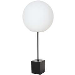 1970s Modern Robert Sonneman Black and White "Lollipop" Table Lamp 12