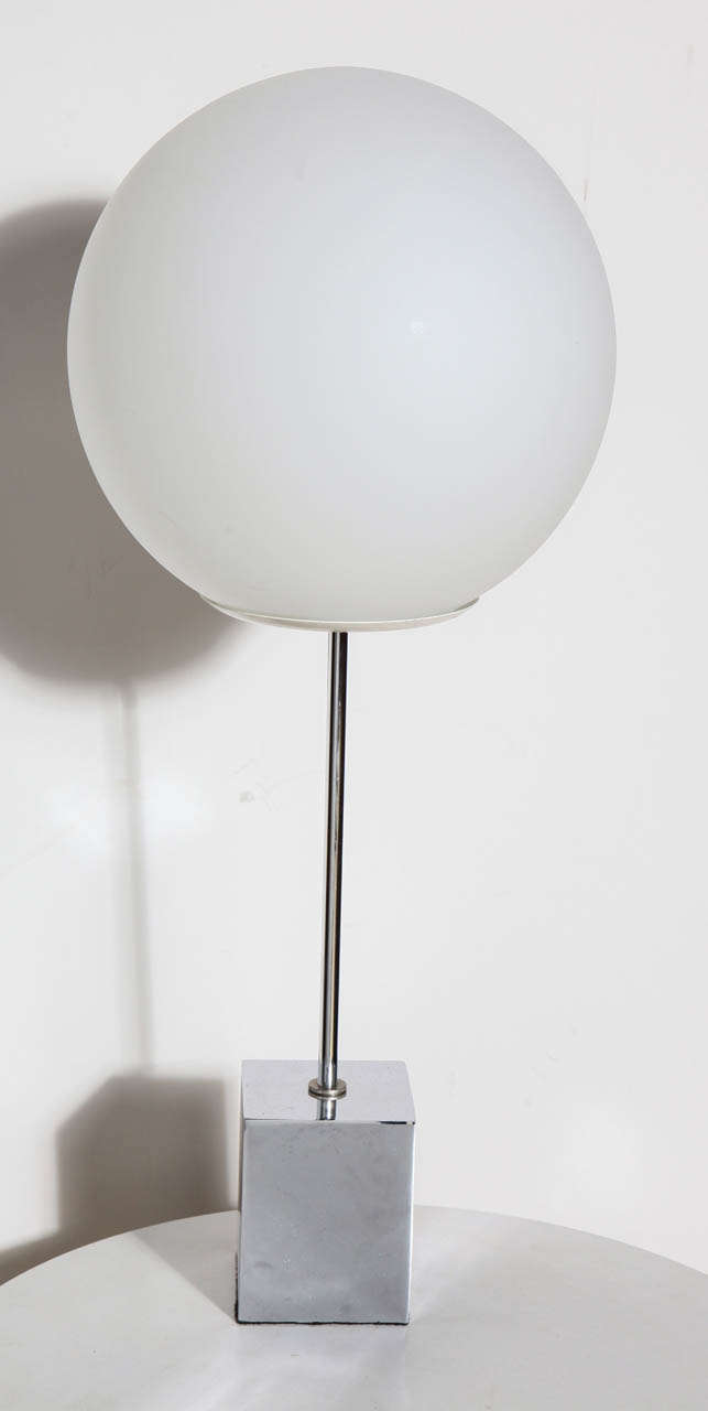1960's Robert Sonneman Globe Table Lamp