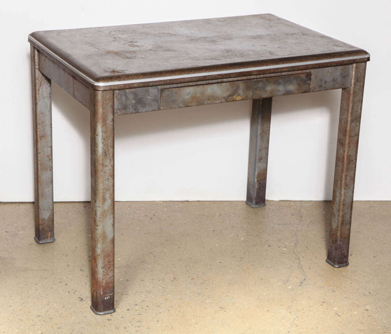 early Art Metal Desk Industrial Modern Desk with single (20